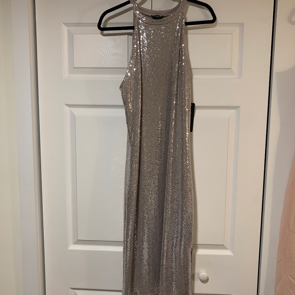 bebe XL Silver Dress ( NEW )